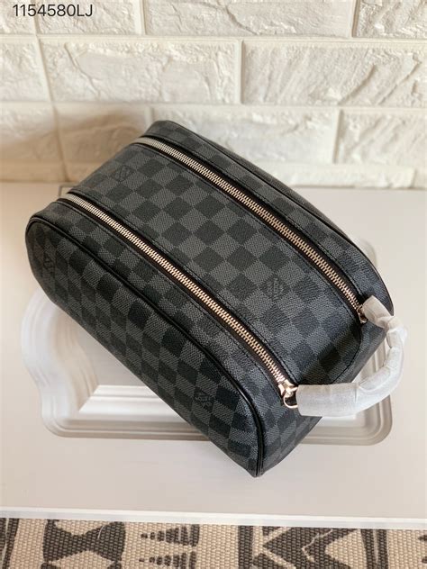 lv make up bag|Lv large square makeup bag.